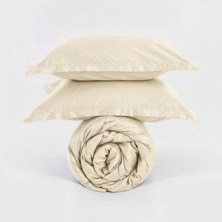 lenjerie de pat saten tc300 beige