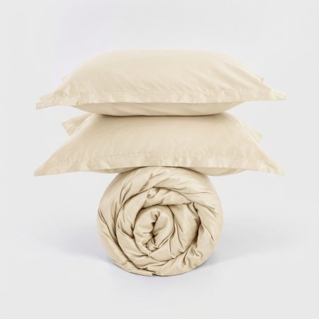 lenjerie de pat saten tc300 vanilla