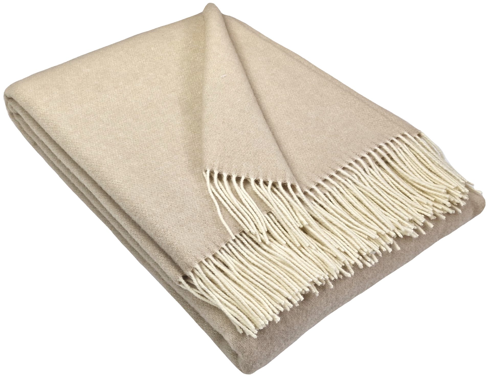 patura lână 100% merino bej